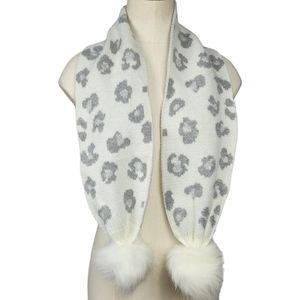 Black FRIDAY Sale  bebe Animal Print Faux Fur Acrylic Scarf